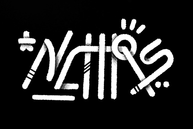 A white on black type spelling the letters NCHRS